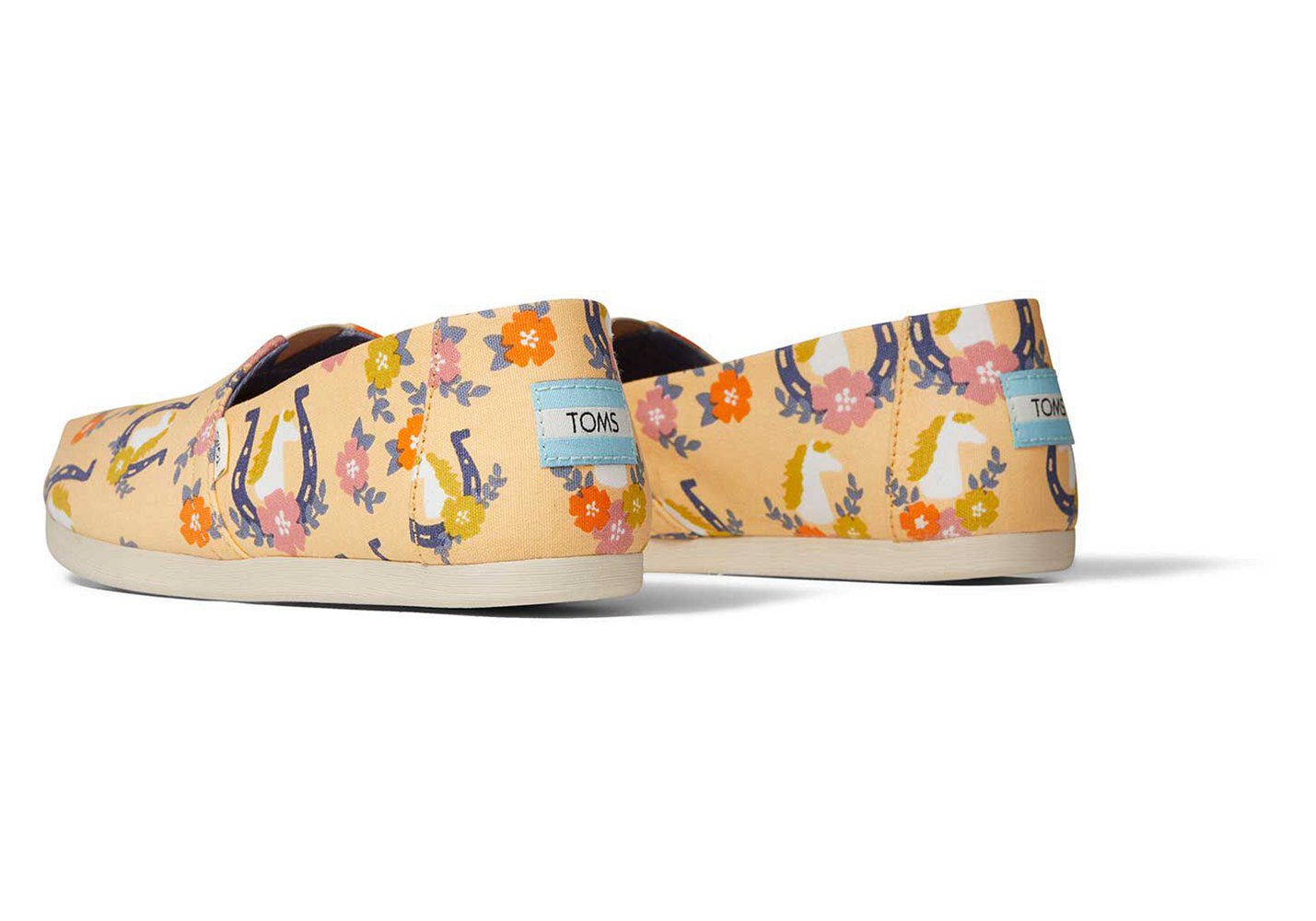 Toms Espadryle Damskie Morelowe - Alpargata Floral Horse - 80IJBVLFC